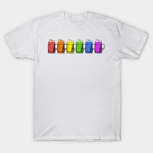 LGBT Beer Mugs Gay Pride Flag Drinking T-Shirt